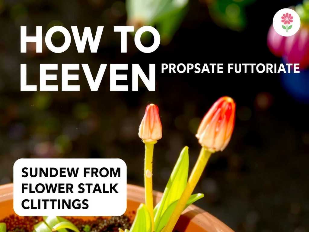 How to Propagate Sundew from Flower Stalk Cuttings