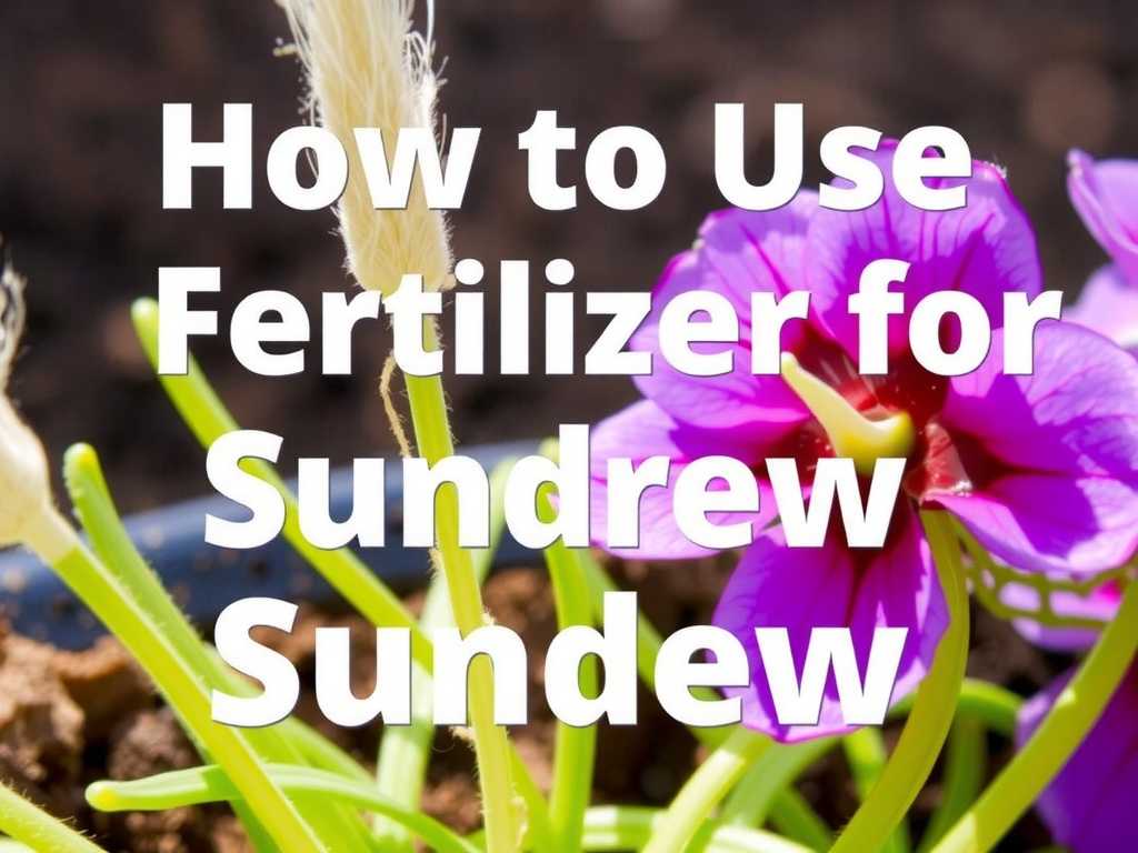 How to Use Fertilizer for Sundew (Safe Options)